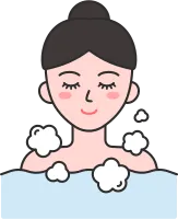 목욕하는 여자 상반신