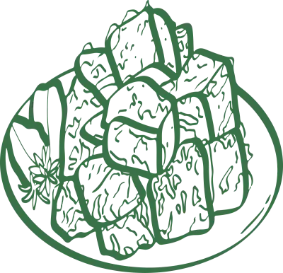 Indonesian Culinary Delights A Line Art Illustration