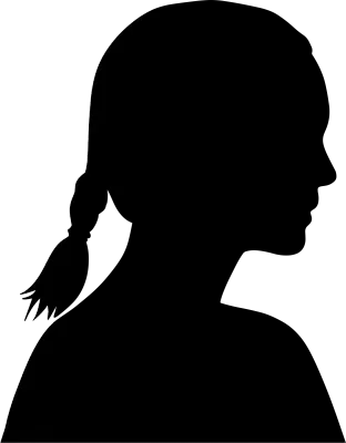 An Elegant female silhouette illustrations in profile, perfect for design, branding, and Women's Day
