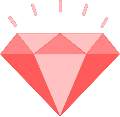 shining pink diamond