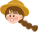 밀짚모자 얼굴