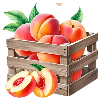 Peach Bakery Cake Natural Fruit