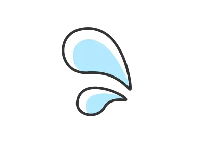 汗の水滴のイラスト