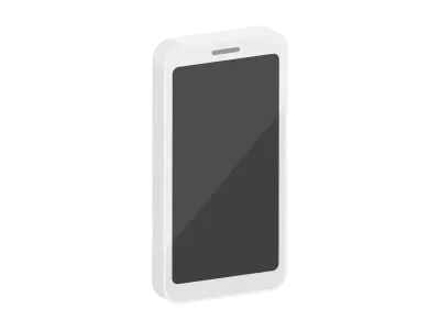 スマートフォンの立体イラスト