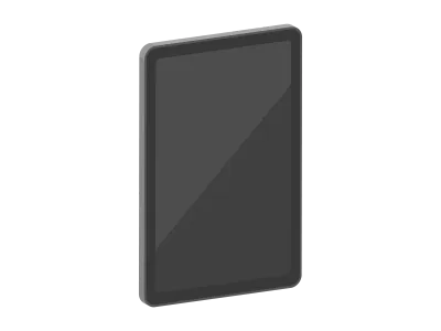 タブレットの立体イラスト