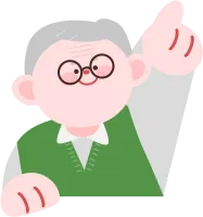 빼꼼 노인 캐릭터