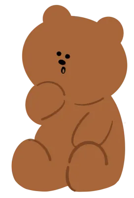앉아있는 곰