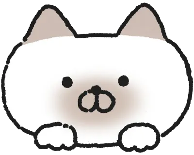 고양이 얼굴 일러스트 스티커