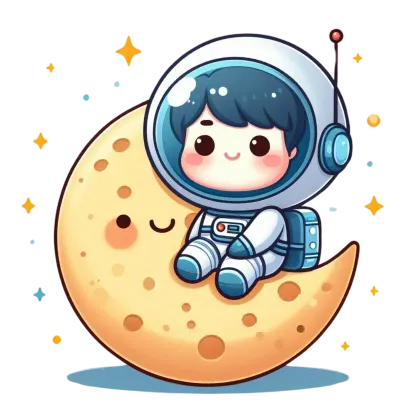 Astronout on the moon