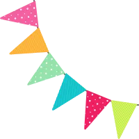 bunting flags or festive garlands