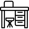 Desk Line Icon