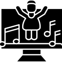Dance Glyph Icon
