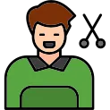 Hairdresser Line Filled Icon