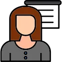 Teacher Line Filled Icon