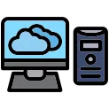 Computer Line Filled Icon