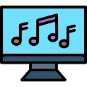 Music Line Filled Icon