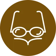 Reading Glasses Outline Circle Icon
