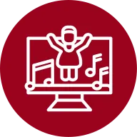 Dance Outline Circle Icon