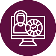 Physical Education Outline Circle Icon