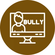 E-bullying Outline Circle Icon
