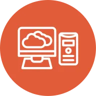 Computer Outline Circle Icon