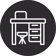 Desk Inverted Icon