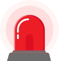 ALLERT icon red lighting rotator