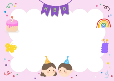 생일축하편지지