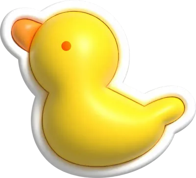 ひよこのグミ文字風デコレーション素材