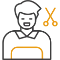 Hairdresser Two Color Icon