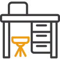 Desk Two Color Icon