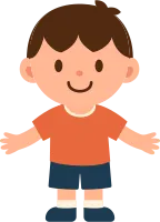 Cute Cartoon Boy Character