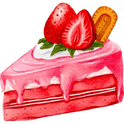 Strawberry slice cake