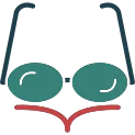 Reading Glasses Glyph Multi Color Icon