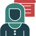 Teacher Glyph Multi Color Icon
