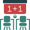 Classroom Glyph Multi Color Icon