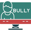 E-bullying Glyph Multi Color Icon