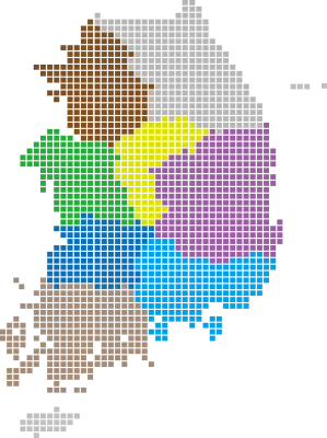 남한지도