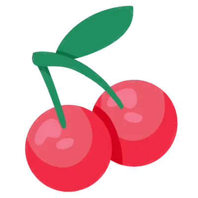 These cheerful cherries evoke a sense of summer sweetness