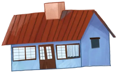 simple vintage house illustration