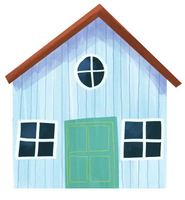 simple vintage house illustration