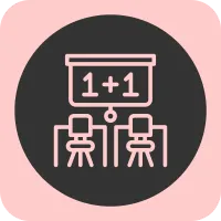 Classroom Linear Round Icon