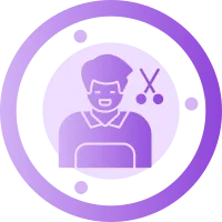 Hairdresser Glyph Griedent Icon