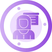 Teacher Glyph Griedent Icon