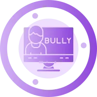 E-bullying Glyph Griedent Icon