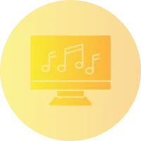 Music Gradient Circle Icon