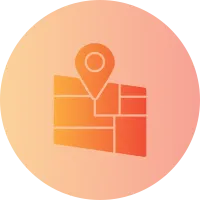 Map Gradient Circle Icon