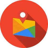 Map Flat Shadow Icon