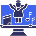Dance  Solid Two Color Icon