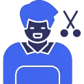 Hairdresser  Solid Two Color Icon